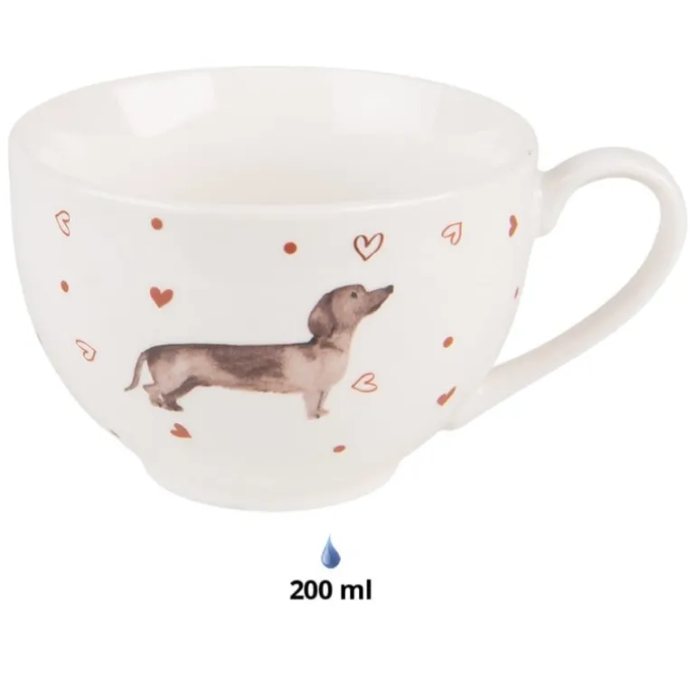 Kop en schotel Dachshund Love