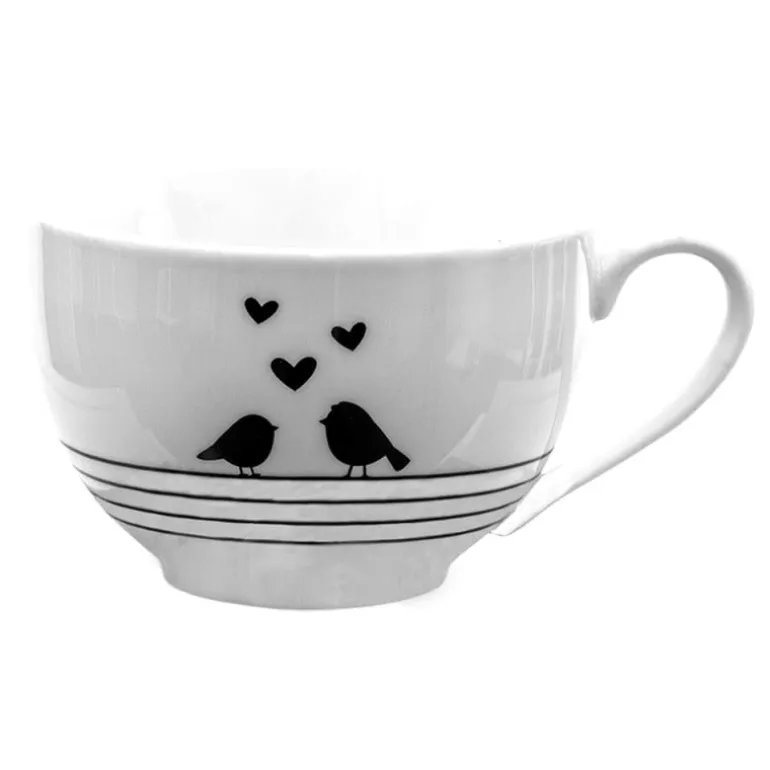 Kop en schotel Love Birds