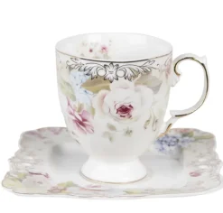 Kop en schotel romantic 200 ml