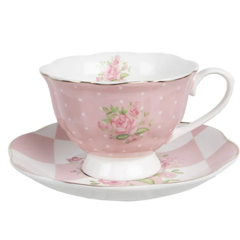 Kop en schotel Sweet Roses (B) 200 ml