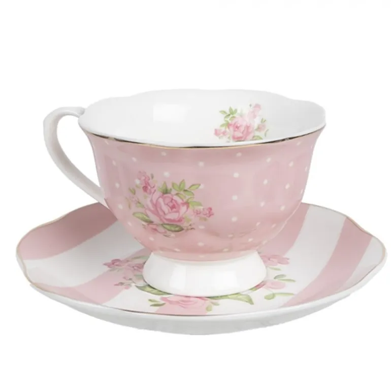 Kop en schotel Sweet Roses (A) 200 ml