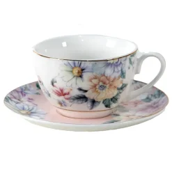 Kop en schotels Flowers