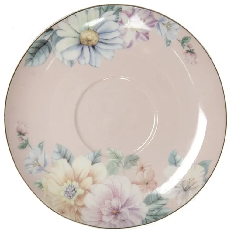 Kop en schotels Flowers