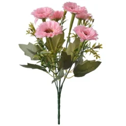 Kunstbloem bosje bloemen roze