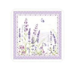 Kunststof onderzetters (6) Lavender Field