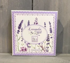 Kunststof onderzetters (6) Lavender Field