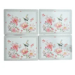 Kunststof placemats (4) A day in the garden