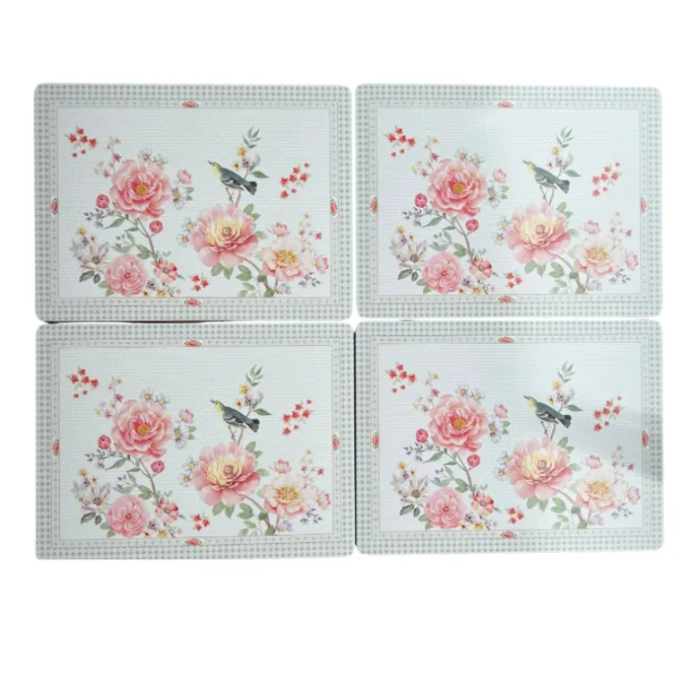 Kunststof placemats (4) A day in the garden