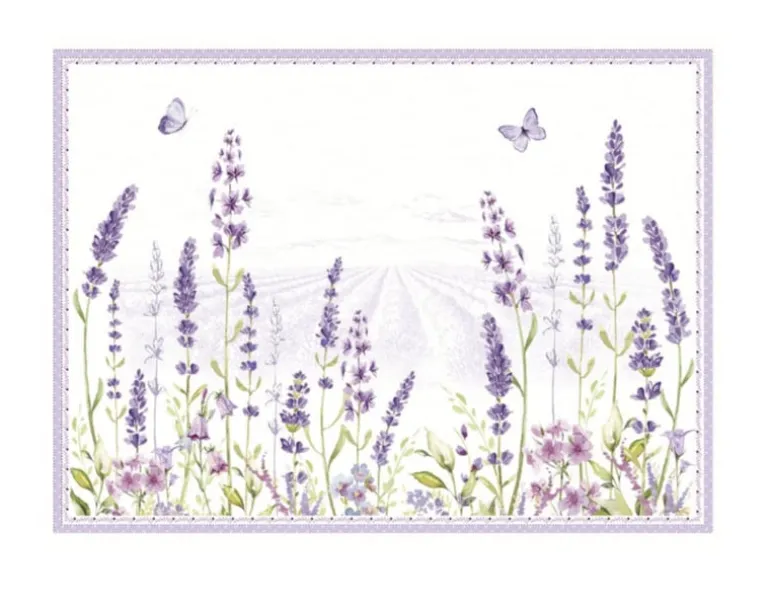 Kunststof placemats (4) Lavender Field