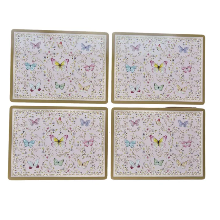 Kunststof placemats (4) Majestic Butterflies