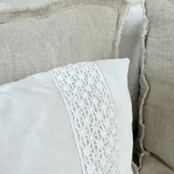 Landelijk dekbedovertrek Maryland wit 240*220