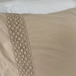 Landelijk dekbedovertrek Maryland zand 240*220