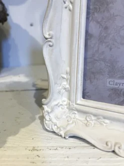 Landelijk fotolijstje roomwit 6*9