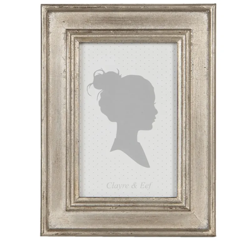 Landelijke fotolijst zilverkleur 10*15