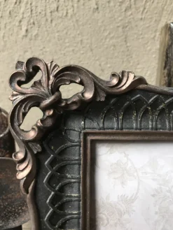 Landelijke fotolijst zwart/bruin 10*15