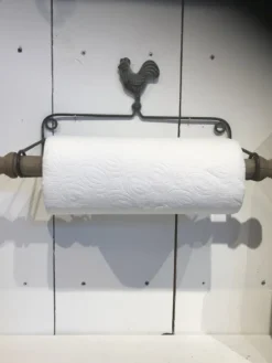 Landelijke keukenrolhouder kip