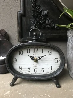 Landelijke tafelklok ovaal 19*6*19