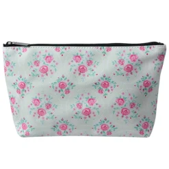 Make-up / toilettas roosjes groen