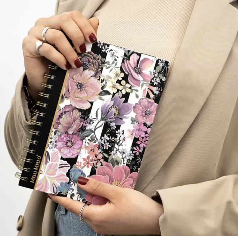 Melli Mello Flower Power notitieboek met ring A5