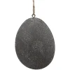 Metalen Paashanger ei grijs 10*2*8