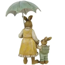 Moeder met kindje en paraplu