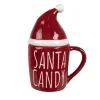 Mok Santa candy met muts (deksel) 300 ml