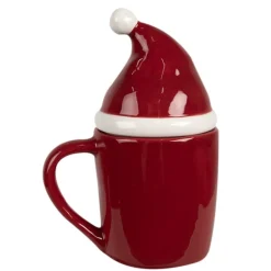 Mok Santa candy met muts (deksel) 300 ml