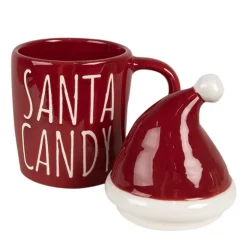 Mok Santa candy met muts (deksel) 300 ml