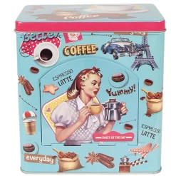 Nostalgisch blik Coffee blauw 16*10*18