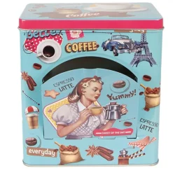 Nostalgisch blik  Coffee blauw 16*10*18