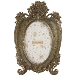 Nostalgische fotolijst groen/goud 10*15