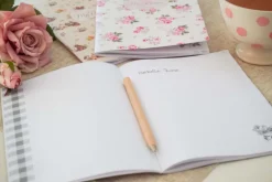 Notitieboek Julia rozen blauw A5