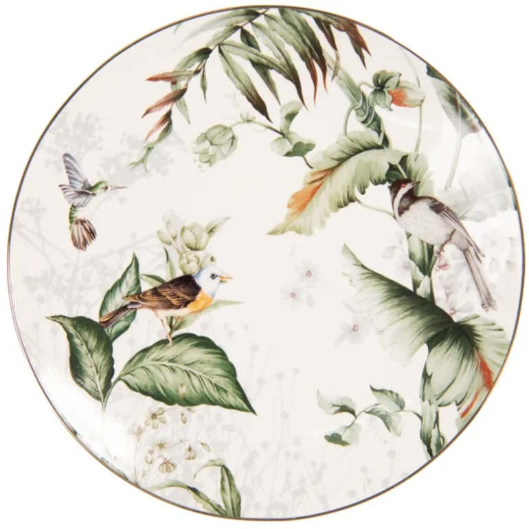 Ontbijt gebaks bord Tropical Bird 20*2