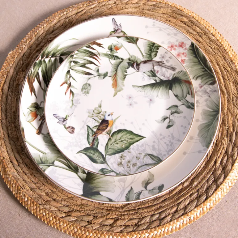 Ontbijt gebaks bord Tropical Bird 20*2