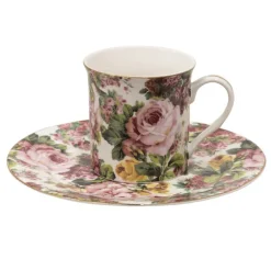 Ontbijtbord Pink Flowers 21 cm