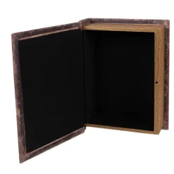 Opbergdozen set van 3 houten dozen bruin vintage