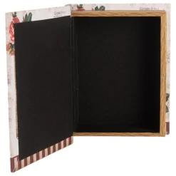 Opbergdozen set van 3 houten boeken fiets