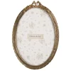 Ovaal fotolijstje goudkleur 9*13