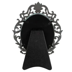 Ovale brocante fotolijst groen 9*13