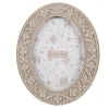 Ovale fotolijst beige 10*15