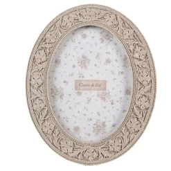 Ovale fotolijst beige 10*15