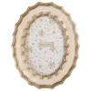 Ovale fotolijst beige/goud 10*15