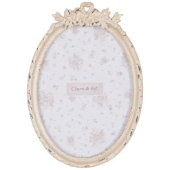 Ovale fotolijst brocante look 13*18