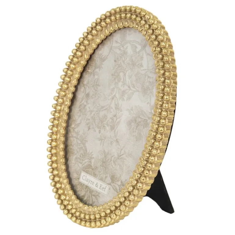 Ovale fotolijst goudkleur 13*18