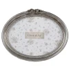 Ovale fotolijst matzilver 15*10
