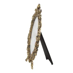 Ovale fotolijst met roosjes en steentjes 9*13