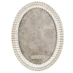 Ovale fotolijst wit 13*18