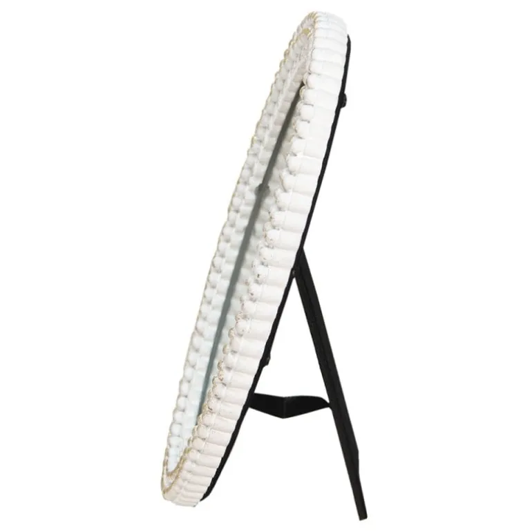 Ovale fotolijst wit 13*18