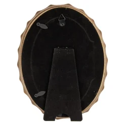 Ovale fotolijst zwart/goud 10*15