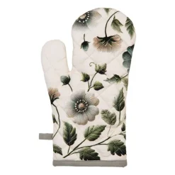 Ovenhandschoen Anemoon beige/groen